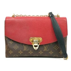 Luis Vuitton Saint Placide Monogram Red Leather Crossbody ShoulderBag w/ COA